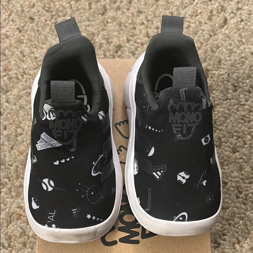 Adidas Black and White Sneakers Sleek Design
